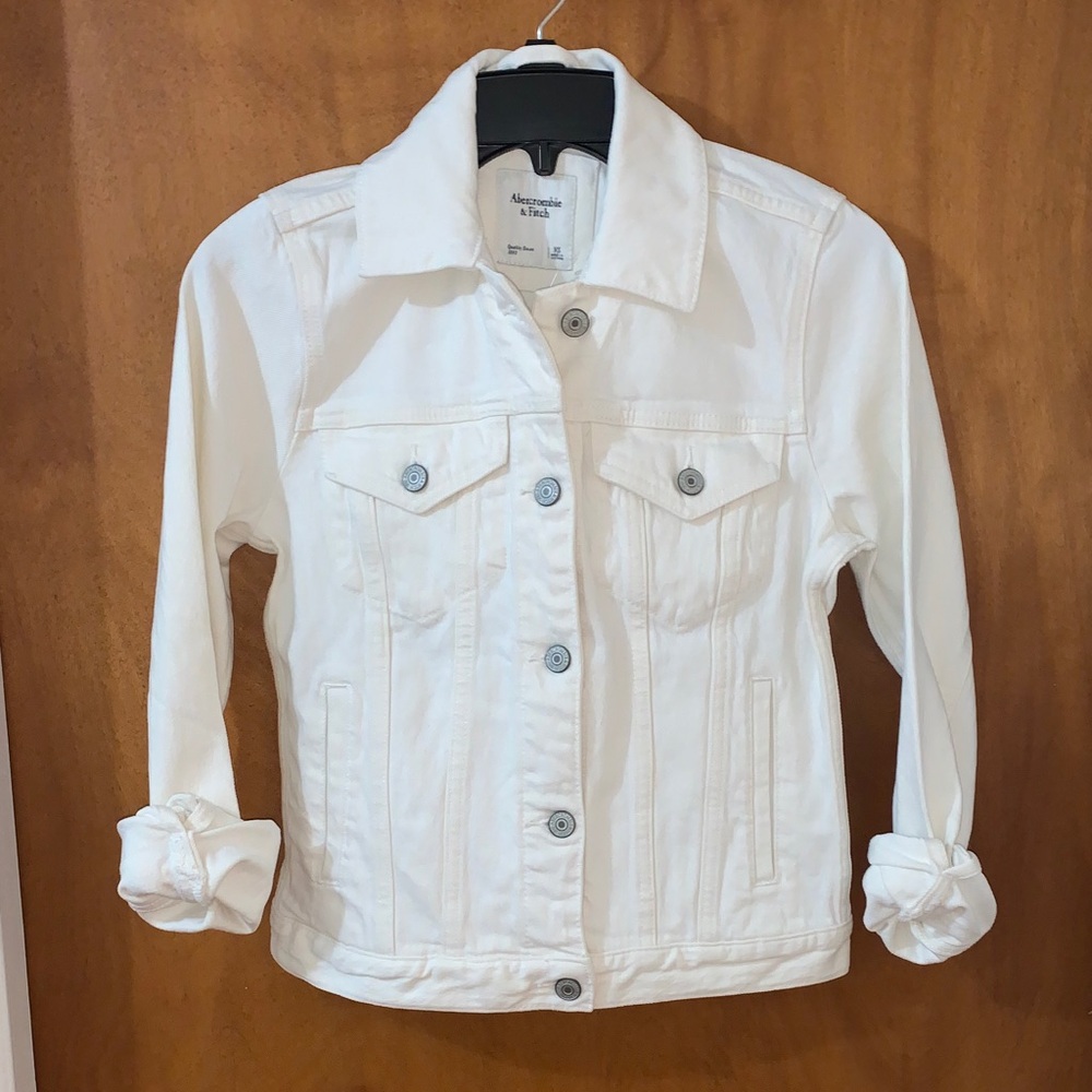 Abercrombie White or Cream Denim Jacket